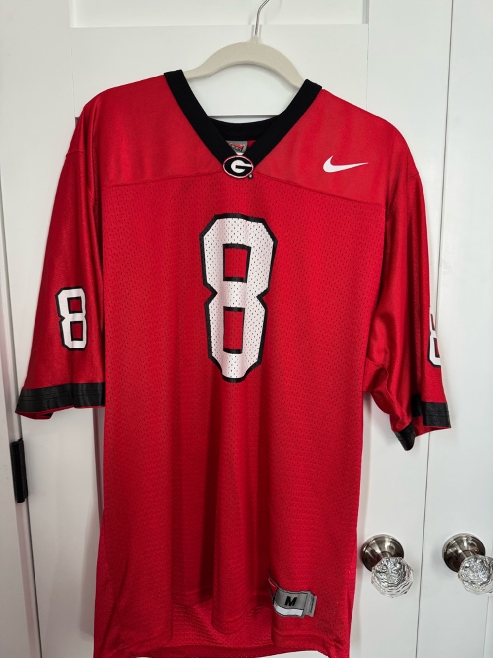 Nike Men’s Red UGA Georgia Bulldogs #8 Football Jersey size M